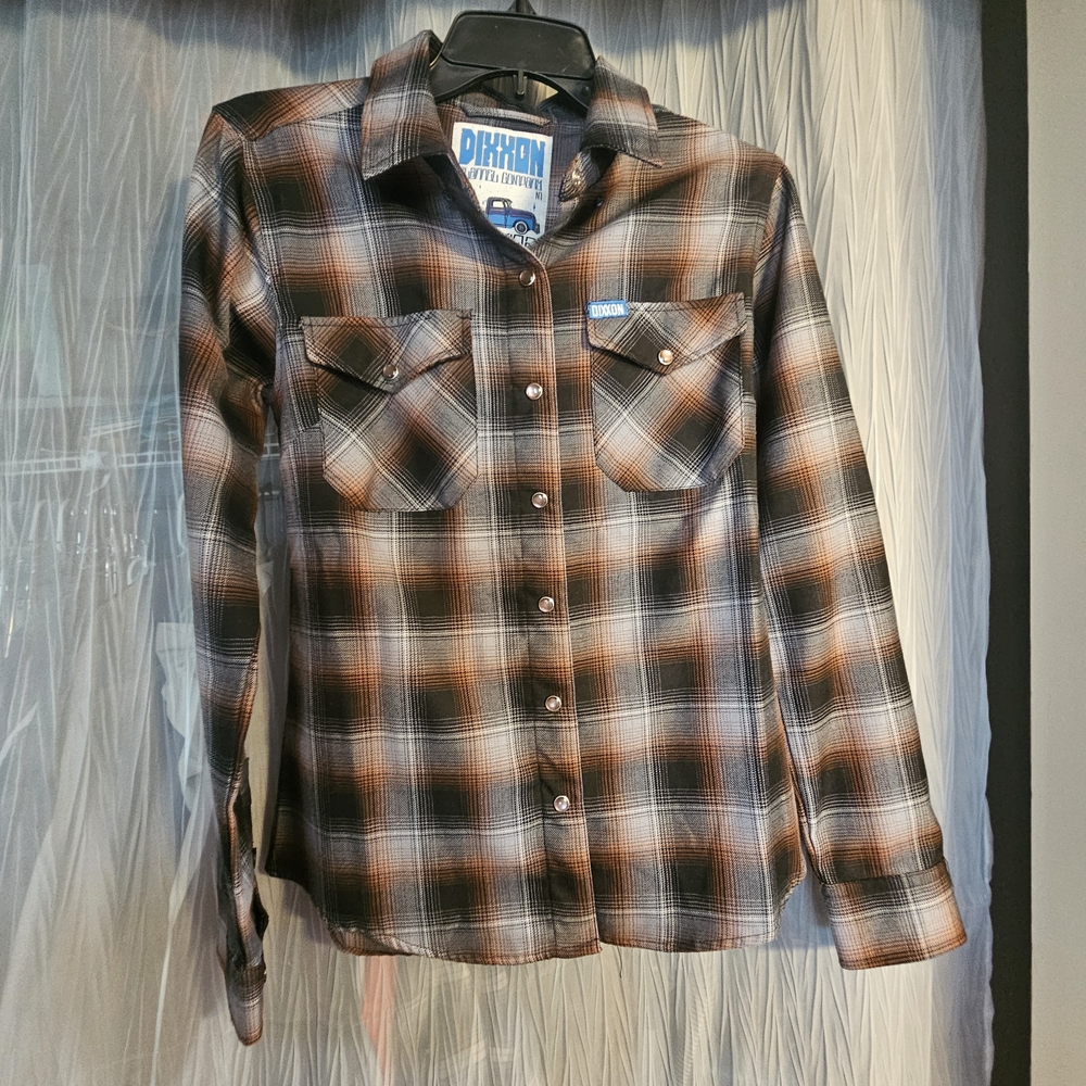 DIXXON Black, Brown & Cream Plaid Button-Down Shirt